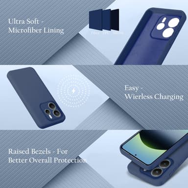 Xiaomi Redmi Note 14 4G deksel case cover (blå)