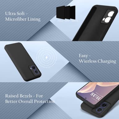 Motorola Moto G85 deksel case cover (svart)