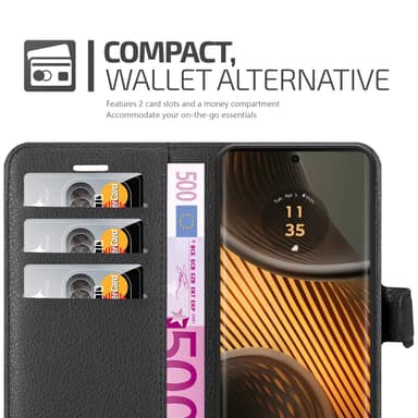 Motorola Moto Edge 50 Ultra Deksel Etui Case (Svart)