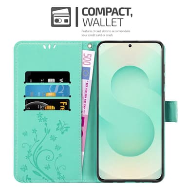 Samsung Galaxy S25 Plus lommebokdeksel Blomster