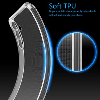 Samsung Galaxy M15 deksel case cover (Gjennomsiktig)