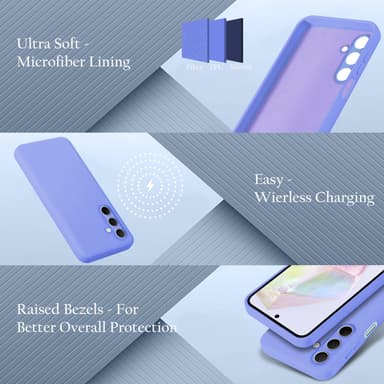 Samsung Galaxy M35 deksel case cover (lilla)