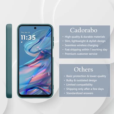 Motorola Moto G45 deksel case cover (grønn)