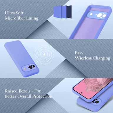 Google Pixel 9 deksel case cover (lilla)