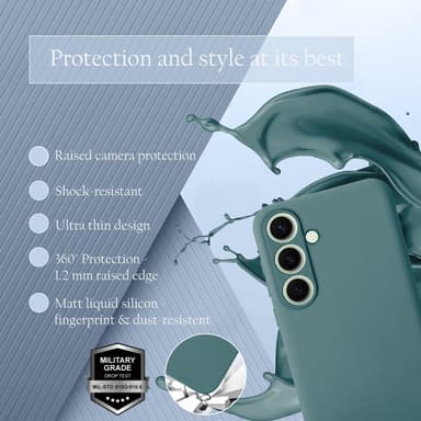 Samsung Galaxy S24 FE deksel case cover (grønn)