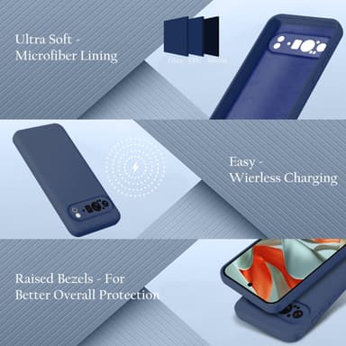 Google Pixel 9 PRO XL deksel case cover (blå)