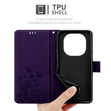 Xiaomi RedMi Note 14 Pro 5G lommebokdeksel Blomster
