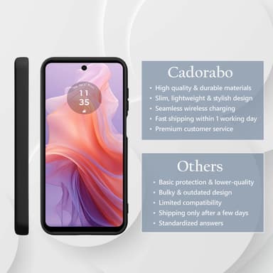 Motorola Moto E14 deksel case cover (svart)