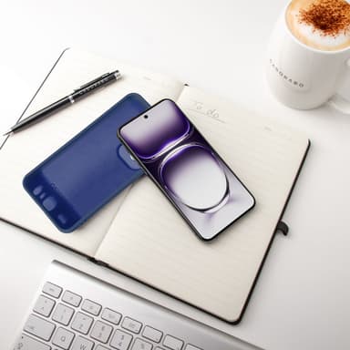 Oppo Reno 12 deksel case cover (blå)
