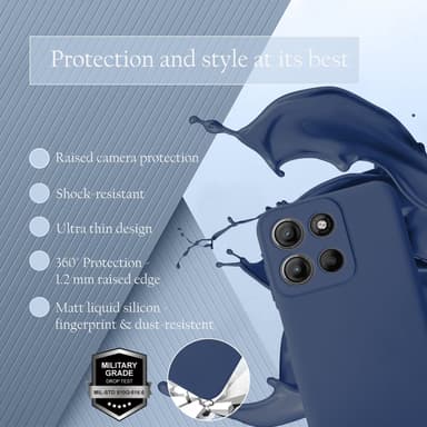 Motorola Moto G15 deksel case cover (blå)
