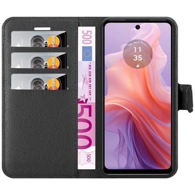 Motorola MOTO E14 Deksel Etui Case (Svart)