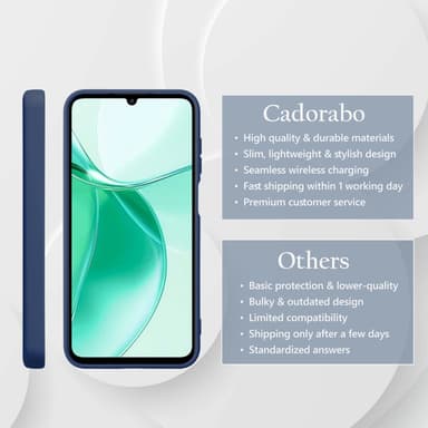 ZTE Blade A35 / A55 deksel case cover (blå)