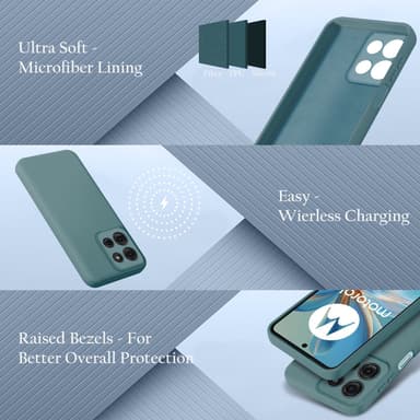 Motorola Moto G75 deksel case cover (grønn)