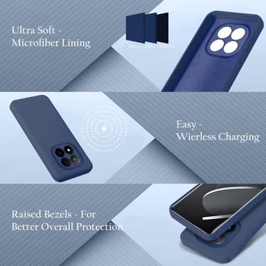 Xiaomi Redmi Note 14 Pro 5G deksel case cover (blå)