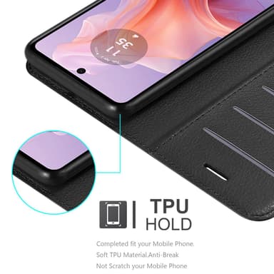 Motorola MOTO E14 Deksel Etui Case (Svart)
