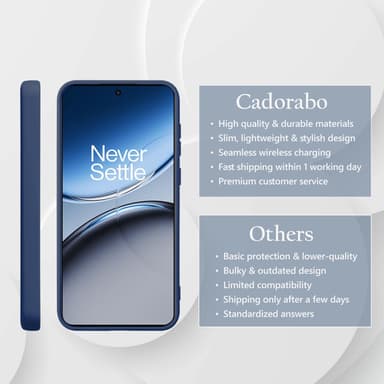 OnePlus Nord 4 deksel case cover (blå)