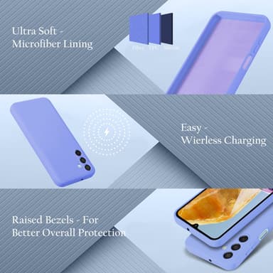Samsung Galaxy M15 deksel case cover (lilla)