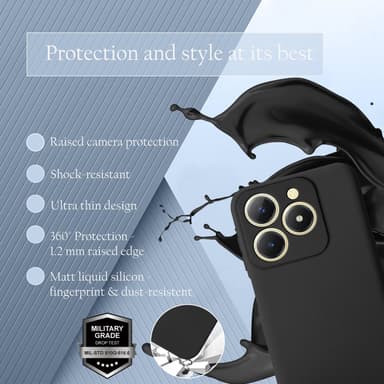 Realme C61 / C63 deksel case cover (svart)