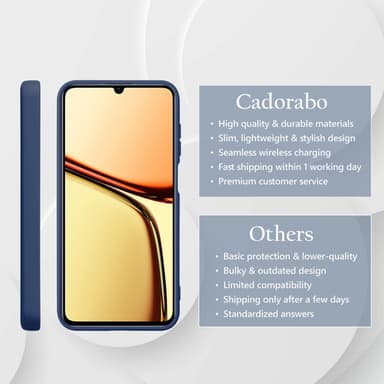 Realme C61 / C63 deksel case cover (blå)