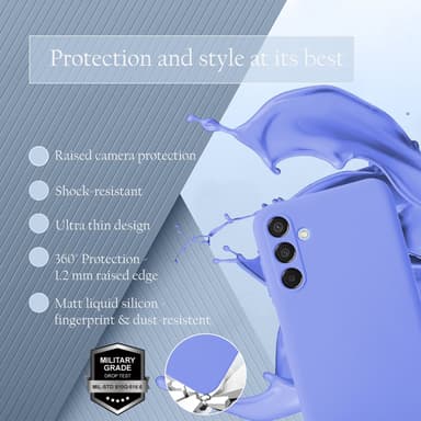 Samsung Galaxy M15 deksel case cover (lilla)