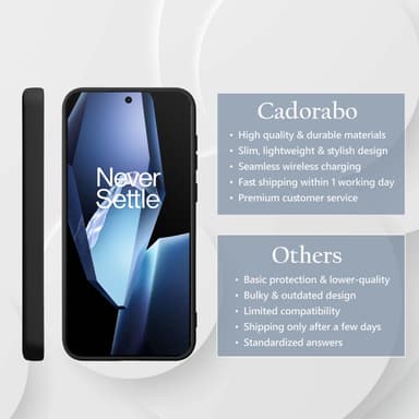 OnePlus 13R deksel case cover (svart)
