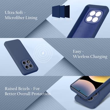 Xiaomi Redmi Note 14 Pro 4G deksel case cover (blå)