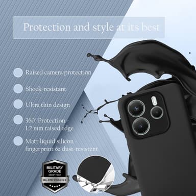 Xiaomi Redmi Note 14 5G deksel case cover (svart)