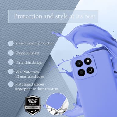 Honor 200 Smart deksel case cover (lilla)