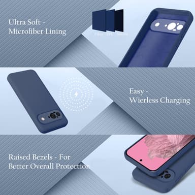 Google Pixel 9 deksel case cover (blå)