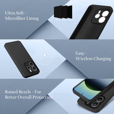 Xiaomi Redmi Note 14 5G deksel case cover (svart)