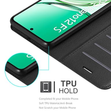 Oppo Reno 12 FS Deksel Etui Case (Svart)