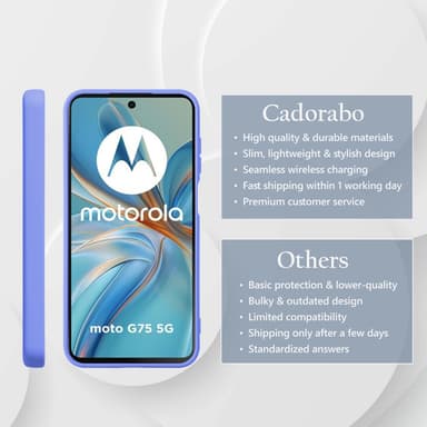 Motorola Moto G75 deksel case cover (lilla)