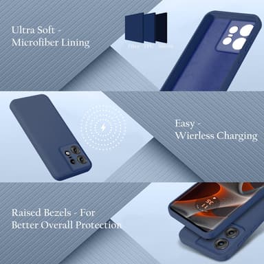 Motorola Moto Edge 50 Pro deksel case cover (blå)