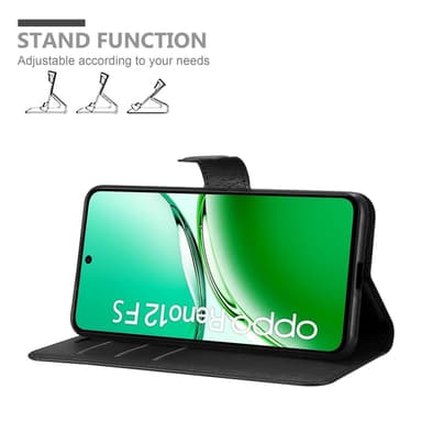 Oppo Reno 12 FS Deksel Etui Case (Svart)