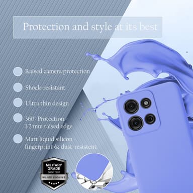 Motorola Moto G75 deksel case cover (lilla)