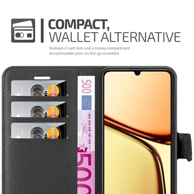 Realme C61 / C63 Deksel Etui Case (Svart)