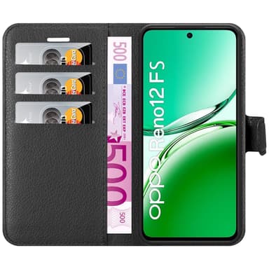Oppo Reno 12 FS Deksel Etui Case (Svart)