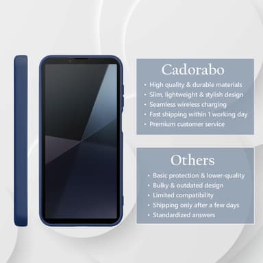 Sony Xperia 10 VI deksel case cover (blå)
