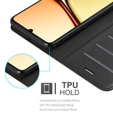 Realme C61 / C63 Deksel Etui Case (Svart)