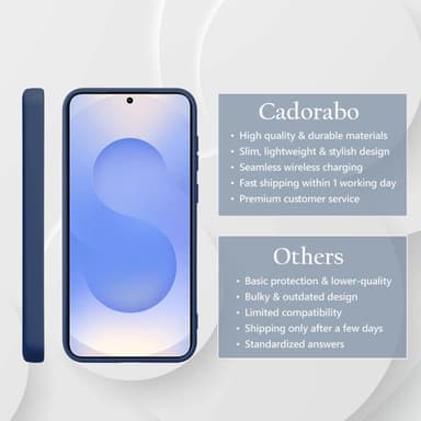 Samsung Galaxy S25 Plus deksel case cover (blå)