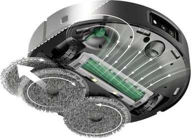 iRobot Roomba Combo 505 Plus rengjøringsrobot N185040 (sort)