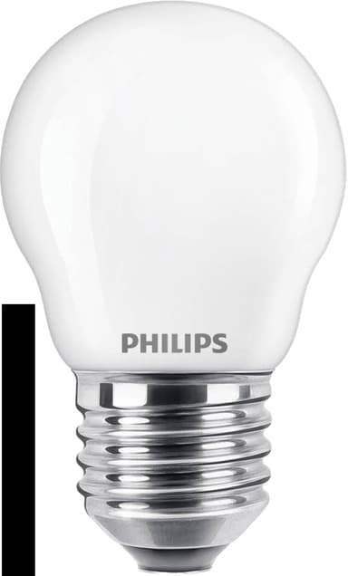 Philips Classic P45 LED pære 4W E27 (2 pk) (varmhvit)