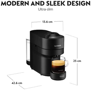 Nespresso Vertuo Pop Iced verdipakke fra DeLonghi ENV90.B (sort)