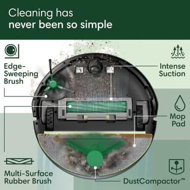 iRobot Roomba Combo 205 rengjøringsrobot L121040 (sort)