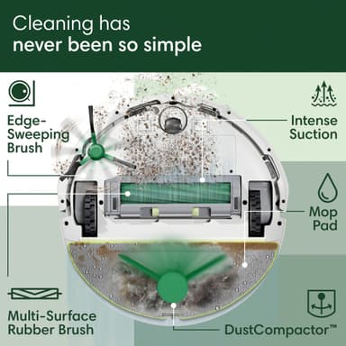 iRobot Roomba Combo 205 rengjøringsrobot L121240 (hvit)