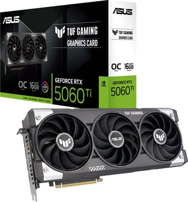 ASUS GeForce RTX 5060 Ti 16GB TUF OC GAMING grafikkort