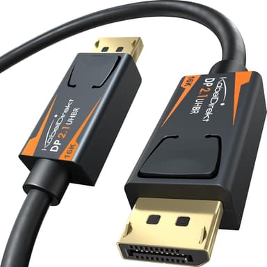 DisplayPort 2.1 kabel 5m DP80 UHBR20 80Gbps 16/10/8K60Hz 4K165/144Hz DSC1.2a HDR HDCP2.2 FreeSync G-Sync