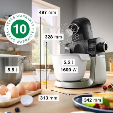 Bosch Series 6 kjøkkenmaskin MUMS6ZS18 (sort)