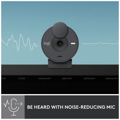 Logitech Brio 300 webkamera (sort)