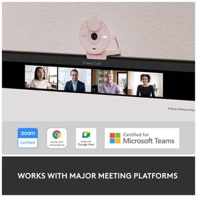 Logitech Brio 300 webkamera (rosa)